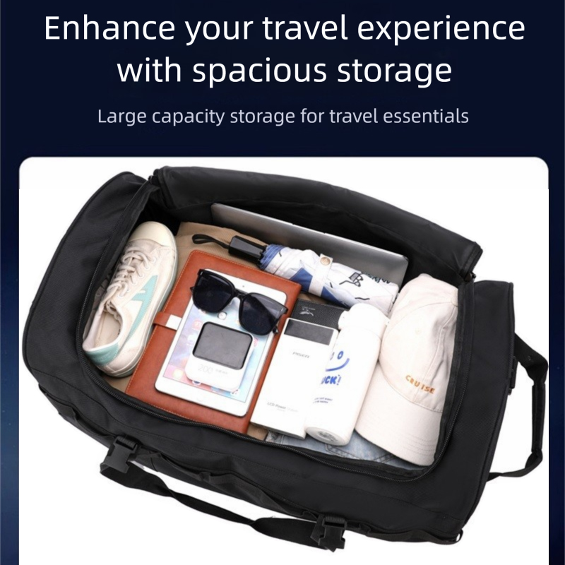 Foldable Rolling Luggage Bag - Zware, opvouwbare, waterbestendige reistas met wielen,