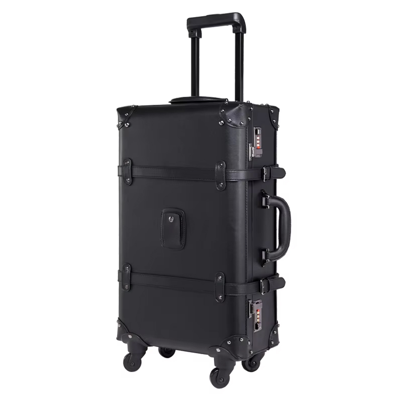 Retro Vintage Trunk Suitcase - Nieuwe Retro Rolling Bagage Spinner Merk
