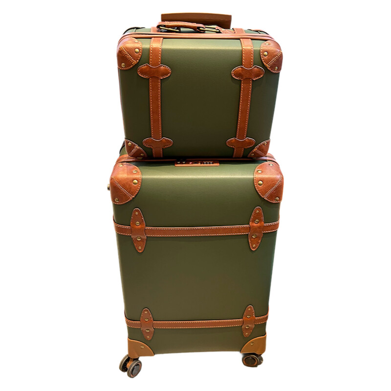 Retro Vintage Trunk Suitcase - Vintage PU lederen koffer voor dames