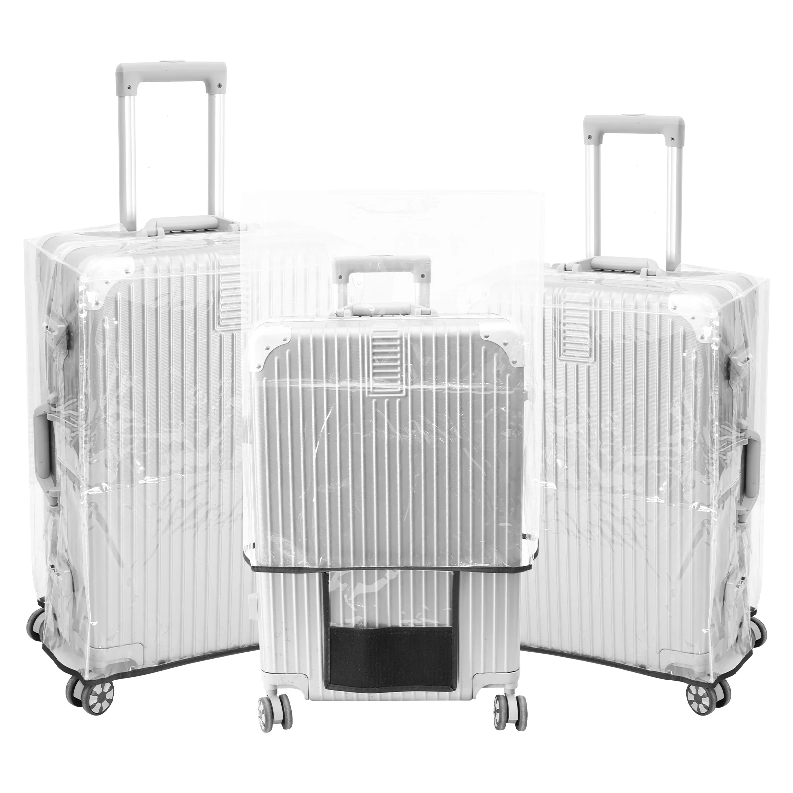 Luggage Protective Cover Transparent - 3 Stuks Transparante Pvc Bagage Beschermhoes