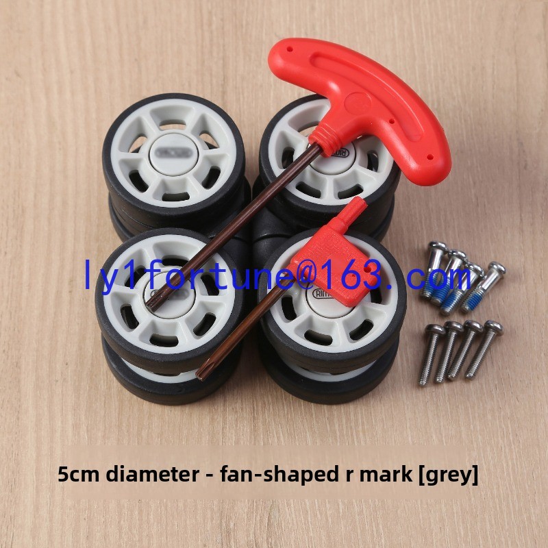 Silent Replacement Luggage Wheels - Geschikt voor reparatieaccessoires voor bagagewielen, vervanging