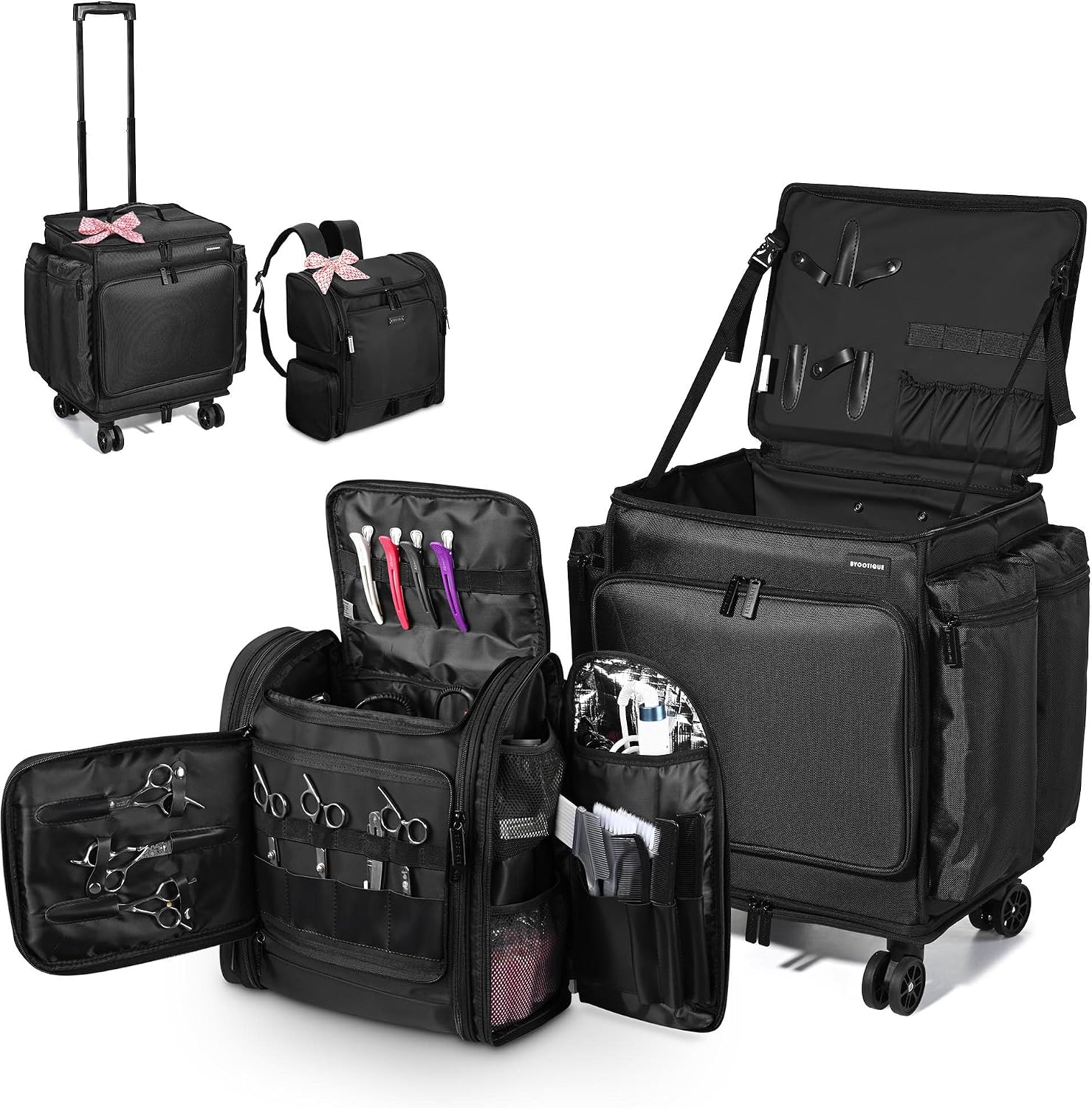 Backpacks - Zachte, op wielen rijdende make-up koffer