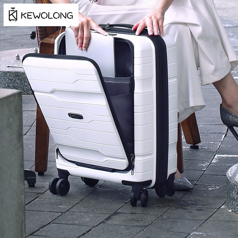 Cabin Size Lightweight Travel Trolley - 20 inch handbagage met vooropening voor