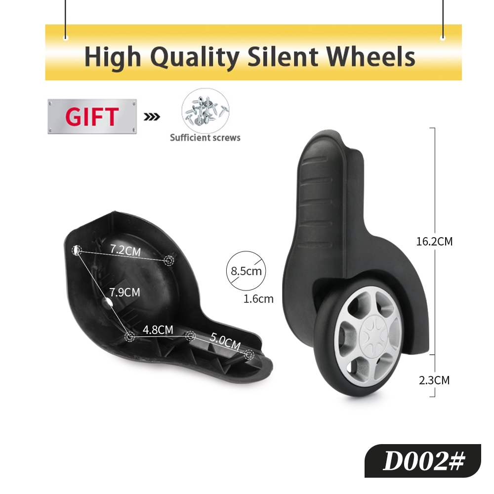 Silent Replacement Luggage Wheels - Bagage Vaste Hoge Kwaliteit Zwenkwiel Accessoires