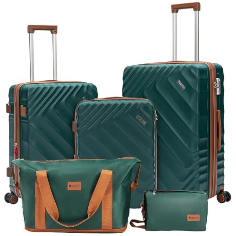 Expandable Hard Shell Luggage Set - 5-delige hardcase uitbreidbare bagageset, door luchtvaartmaatschappijen