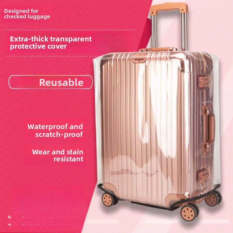 Luggage Protective Cover Transparent - Verdikte beschermhoes voor bagage, transparant, waterdicht,