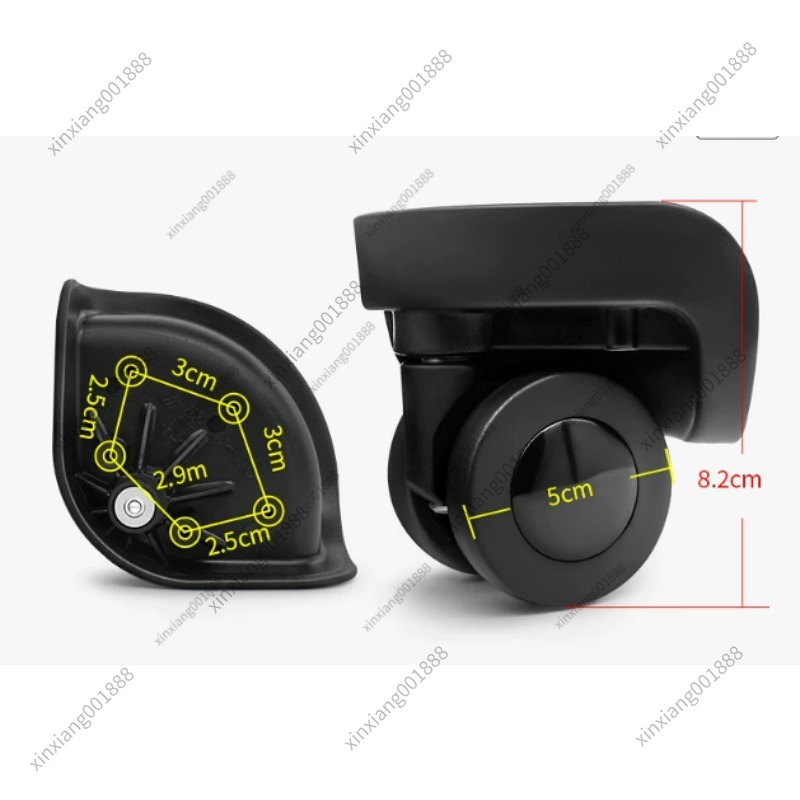 Silent Replacement Luggage Wheels - Vervangende wielen voor DISSONA bagage, Hongsheng