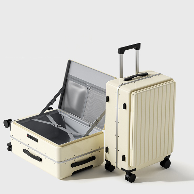 Aluminum Frame Carry On Luggage - Bagage met zijopening 2025, nieuw model