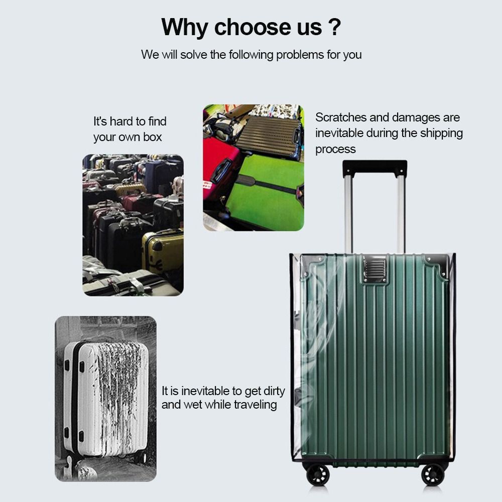 Duurzame, volledig transparant - Waterproof Suitcase Cover Protector recensie en prijs