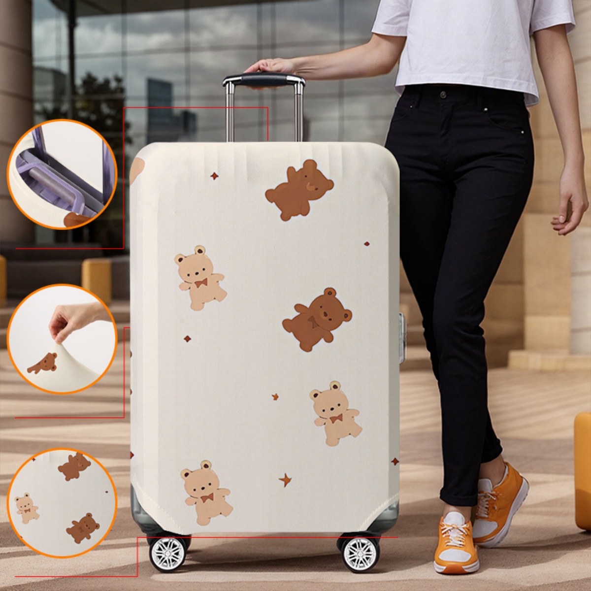Bagagehoesbeschermer Elastisch - Waterproof Suitcase Cover Protector recensie en prijs