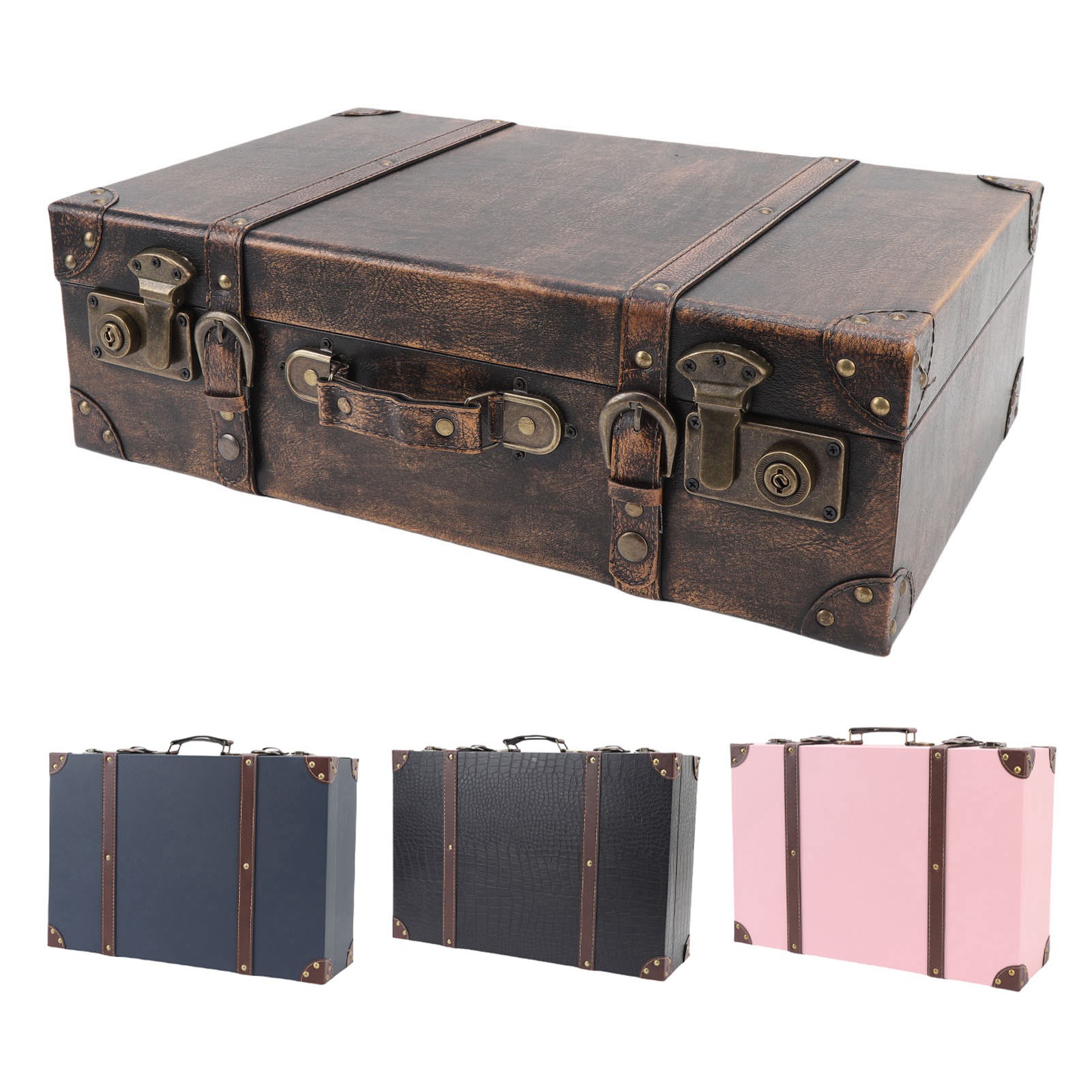 Vintage kofferdoos in reisstij - Retro Vintage Trunk Suitcase recensie en prijs