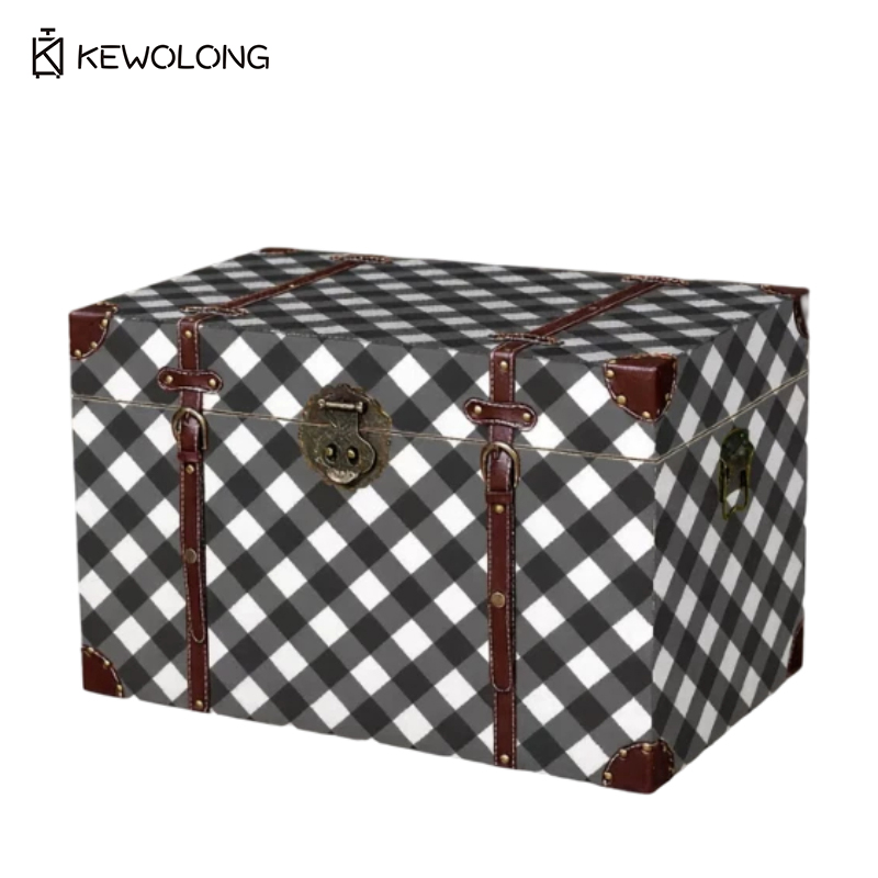 Vintage houten opbergdoos met  - Retro Vintage Trunk Suitcase recensie en prijs