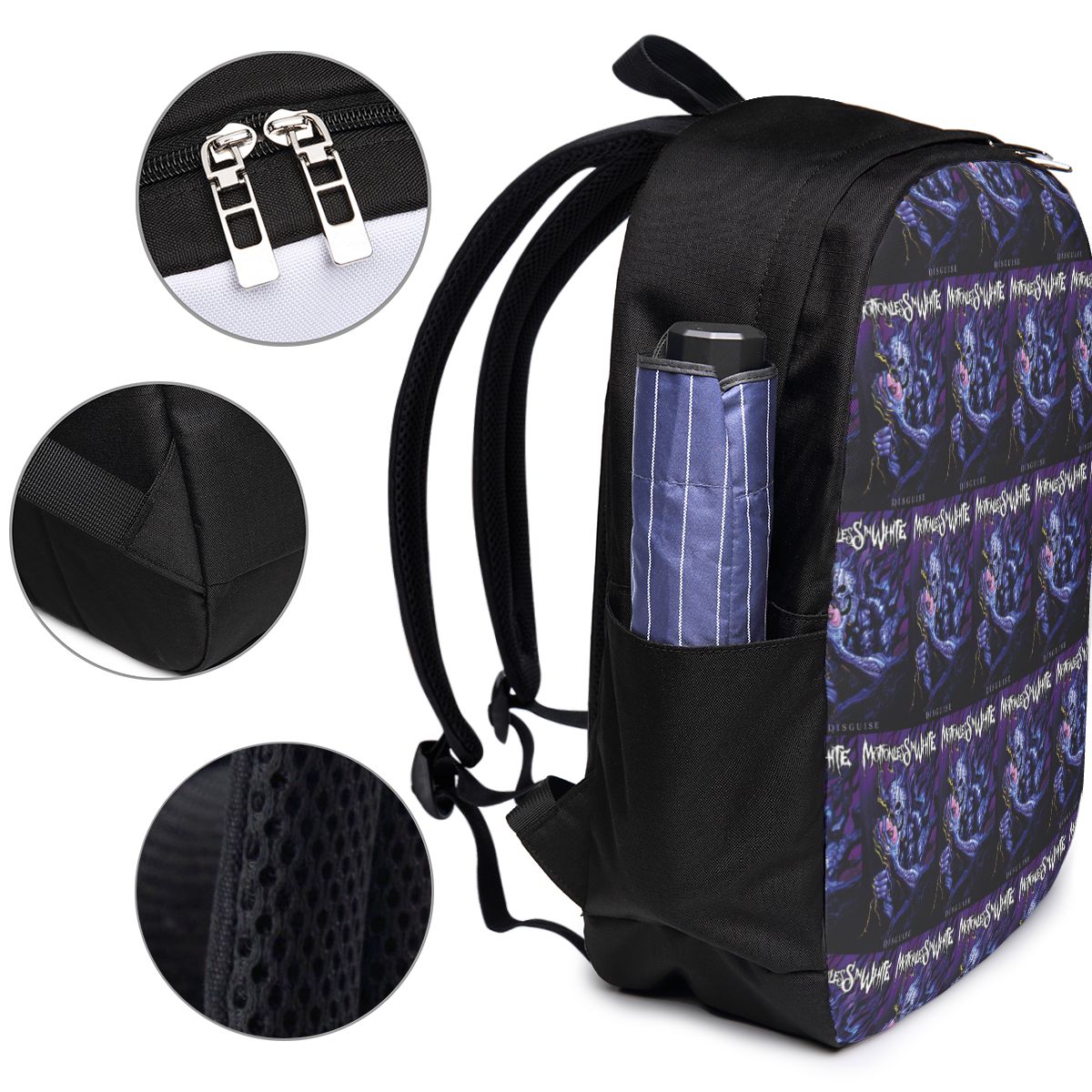 Roerloos in witte rugzak Reisn - Travel Bags recensie en prijs