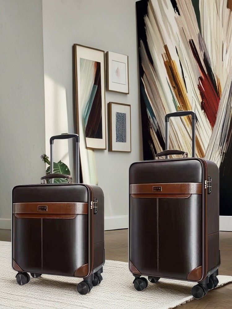 PREMIUM Lederen Rolling Bagage - Spinner Wheel Rolling Suitcase 20 Inch recensie en prijs