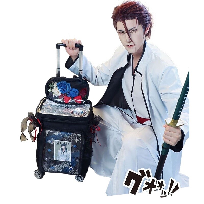 Harajuku stijl cartoon transpa - Spinner Wheel Rolling Suitcase 20 Inch recensie en prijs