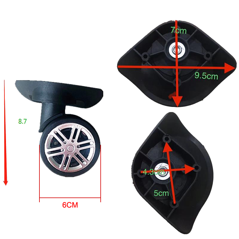 4Pcs Stille Universele Wielen  - Silent Replacement Luggage Wheels recensie en prijs
