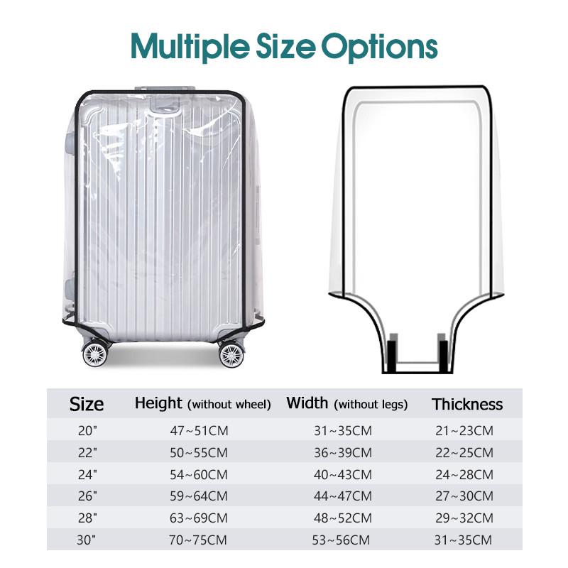 2027 Transparante reiskofferho - Luggage Protective Cover Transparent recensie en prijs