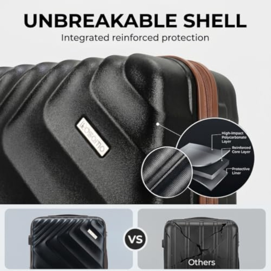 6-delige hardcase uitbreidbare - Expandable Hard Shell Luggage Set recensie en prijs