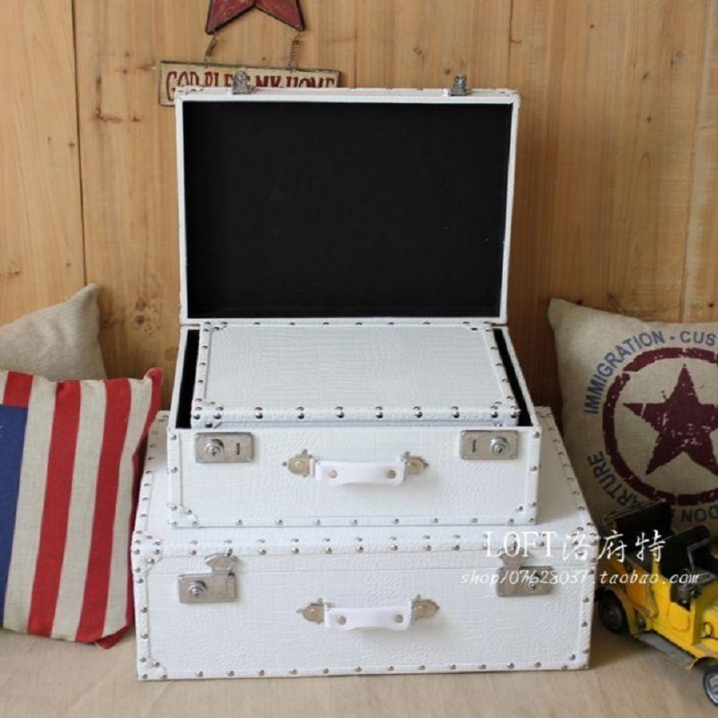 Reiskoffer met krokodillenleer - Retro Vintage Trunk Suitcase recensie en prijs