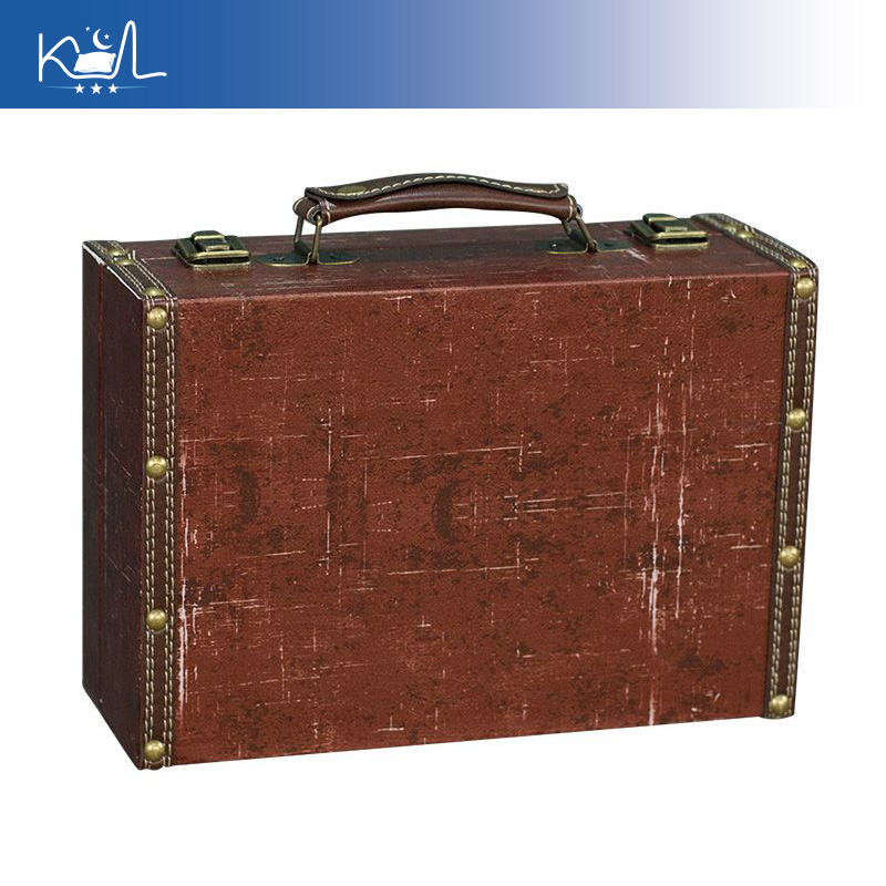 Vintage rode decoratieve koffe - Retro Vintage Trunk Suitcase recensie en prijs