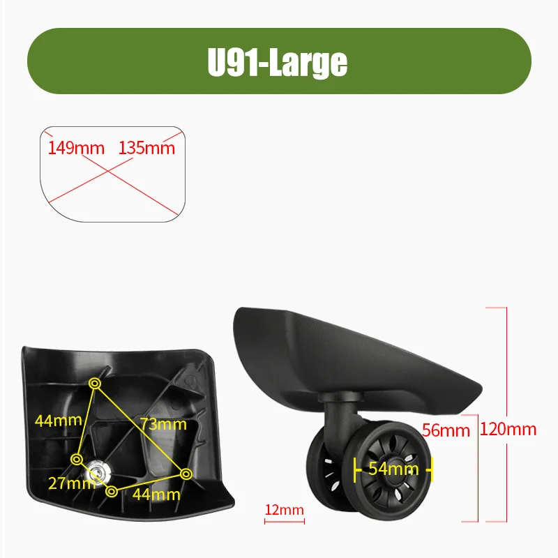 Voor Samsontie U91-serie bagag - Silent Replacement Luggage Wheels recensie en prijs