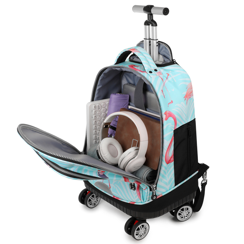 Rollende rugzak met spinnerwie - Foldable Rolling Luggage Bag recensie en prijs