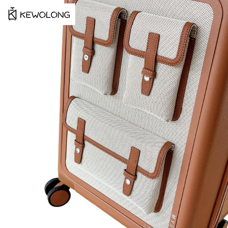 Vintage Canvas Spinner Koffer  - Spinner Wheel Rolling Suitcase 20 Inch recensie en prijs