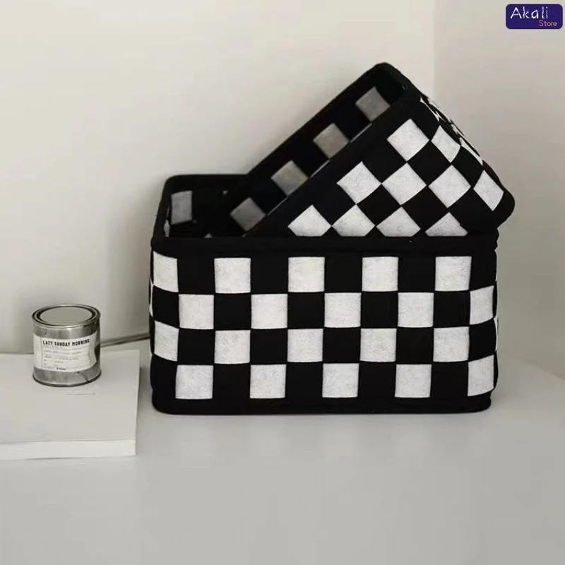 2026 Zwart-wit geruite opbergm - Cosmetic Bags recensie en prijs