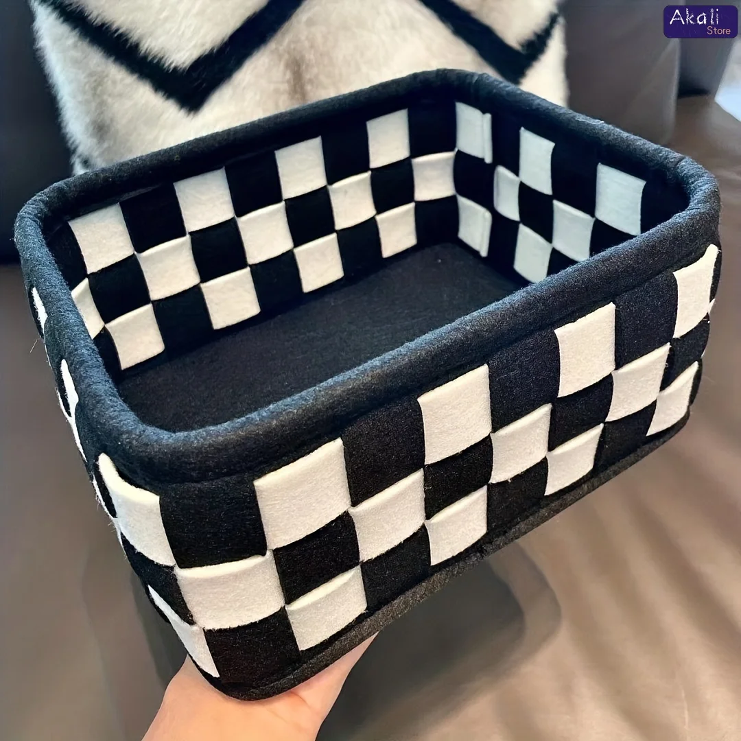 2026 Zwart-wit geruite opbergm - Cosmetic Bags recensie en prijs