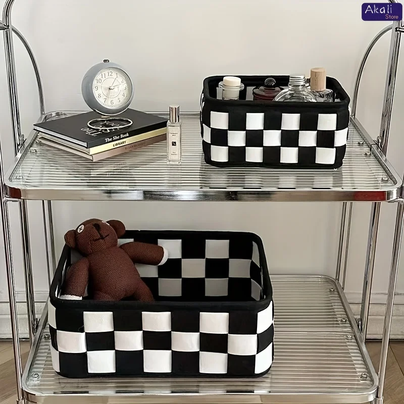 2026 Zwart-wit geruite opbergm - Cosmetic Bags recensie en prijs