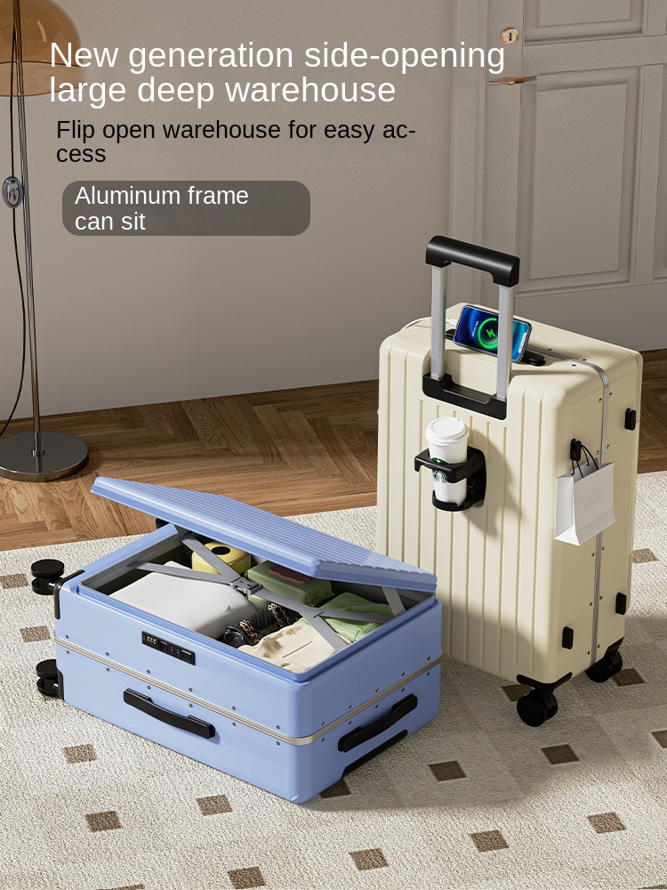 Bagage met zijopening 2025, ni - Aluminum Frame Carry On Luggage recensie en prijs